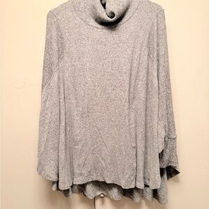 COA Light Gray Cowl Neck Sweater